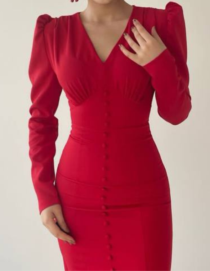 VESTIDO QUEEN ROJO