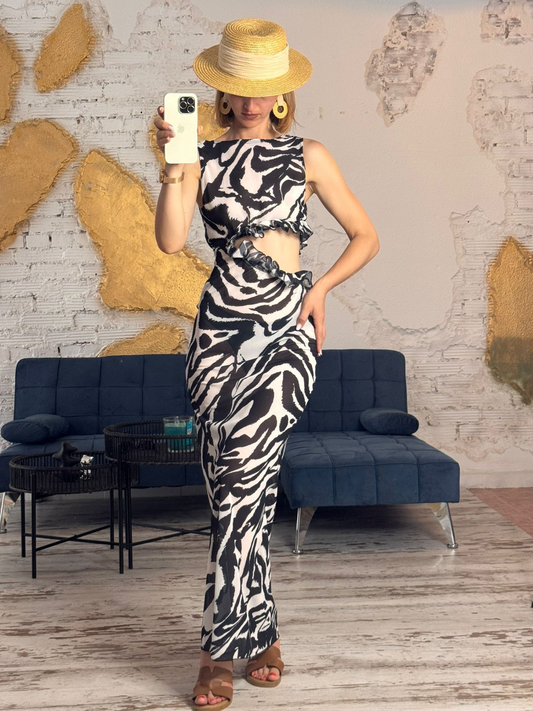 VESTIDO ESTAMPADO CEBRA